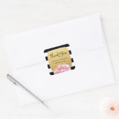 Stickers Mariage Floral Chic / Or (Enveloppe)