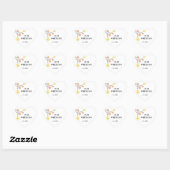 Stickers Mariage Floral élégant (Feuille)