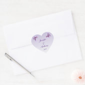 Stickers Mariage Floral Lilac Fleurs (Enveloppe)