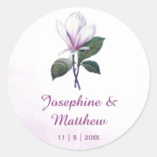 Stickers Mariage Floral Magnolia vintage