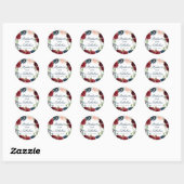 Stickers Mariage floral Marsala Marine (Feuille)
