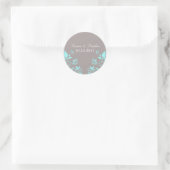Stickers Mariage Floral Papillon Aqua (Sac)