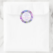 Stickers Mariage Floral Purple Paisley (Sac)