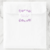 Stickers Mariage Floral Simple Violet (Sac)