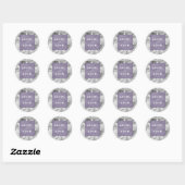 Stickers Mariage Floral vintage | Violet (Feuille)