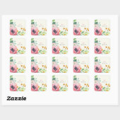 Stickers Mariage Florals Aquarelle (Feuille)