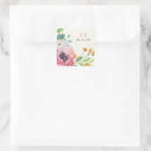 Stickers Mariage Florals Aquarelle (Sac)