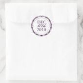 Stickers Mariage foncé et violet classique (Sac)
