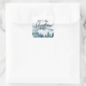 Stickers Mariage Forêt Aquarelle (Sac)
