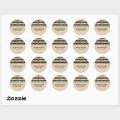 Stickers Mariage Frontal Art Déco en ébène (Feuille)