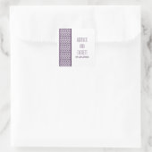 Stickers Mariage Frontal Purple Chevron (Sac)