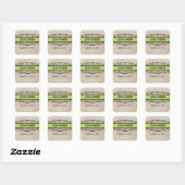 Stickers Mariage Frontal Vert (Feuille)