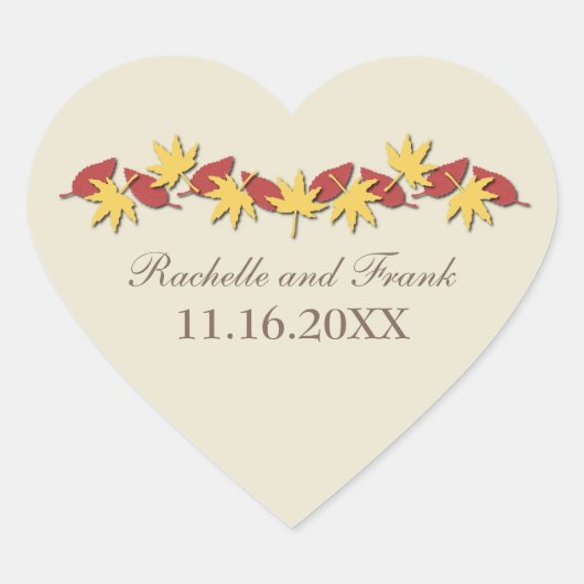 Stickers Mariage Frontalier, Jaune/Rouge (Devant)