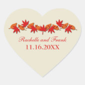 Stickers Mariage Frontalier, Rouge/Orange (Devant)