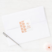 Stickers Mariage Frontière Zinnia, Tangerine (Enveloppe)