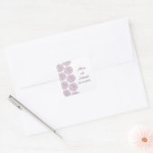 Stickers Mariage Frontière Zinnia, Violet (Enveloppe)