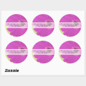 Stickers Mariage Fuchsia Gerber Daisy (Feuille)
