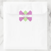 Stickers Mariage Fuchsia Green Geometry Triad (Sac)
