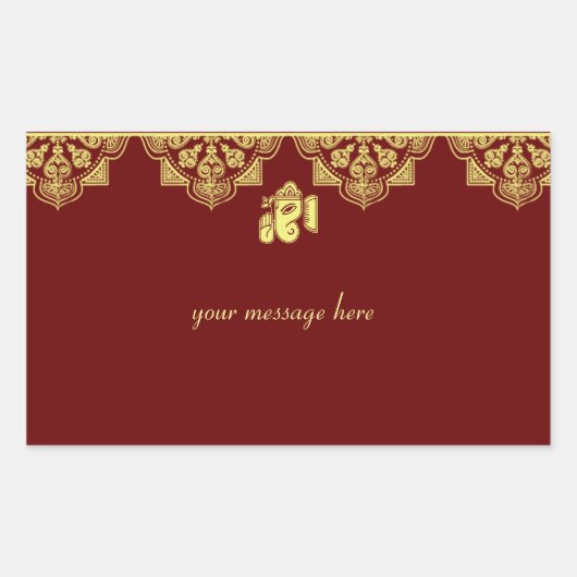 Stickers Mariage Ganesh (Devant)
