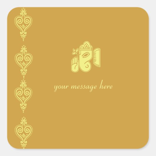 Stickers Mariage Ganesha (Devant)