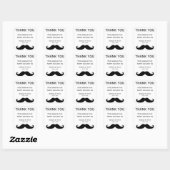 Stickers Mariage Gay Blanc Avec Moustache (Feuille)