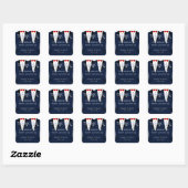 Stickers Mariage Gay Bleu Et Blanc (Feuille)