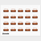 Stickers Mariage Gears Steampunk, Orange (Feuille)