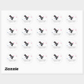 Stickers Mariage Geeky Gamers Dark (Bleu/Rose) (Feuille)
