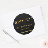 Stickers Mariage Gold Et Black Great Gatsby (Enveloppe)