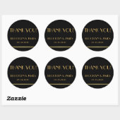 Stickers Mariage Gold Et Black Great Gatsby (Feuille)