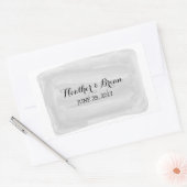 Stickers mariage gris aquarelle (Enveloppe)