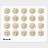Stickers Mariage Gris Odeur Florale Florale (Feuille)