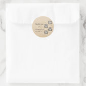 Stickers Mariage Gris Odeur Florale Florale (Sac)