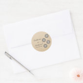Stickers Mariage Gris Odeur Florale Florale (Enveloppe)