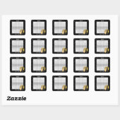 Stickers Mariage Halloween Chat & Chouette (Feuille)