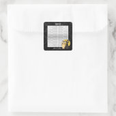 Stickers Mariage Halloween Chat & Chouette (Sac)
