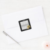Stickers Mariage Halloween Chat & Chouette (Enveloppe)