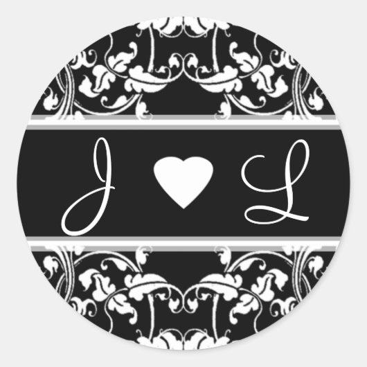 Stickers Mariage Initiales Mariage Et Salle (Devant)