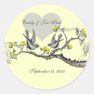 Stickers Mariage Inséparables Vintages