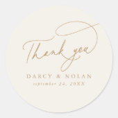 Stickers Mariage ivoire de charme élégant (Devant)