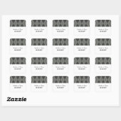 Stickers mariage Jacquard gris (Feuille)