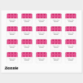 Stickers Mariage Jacquard rose (Feuille)