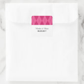 Stickers Mariage Jacquard rose (Sac)