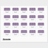 Stickers Mariage Jacquard violet (Feuille)