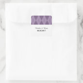 Stickers Mariage Jacquard violet (Sac)