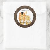 Stickers Mariage Lion & Lioness (Sac)