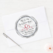 Stickers Mariage M et Mme Personnalisé (Enveloppe)