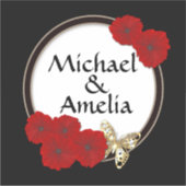 Stickers mariage, mariage, lettres (Devant)