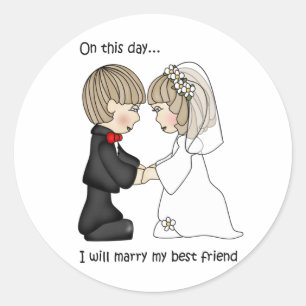 Stickers Mariage Mariée et Salle