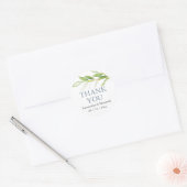 Stickers Mariage Merci Végétation simple (Enveloppe)